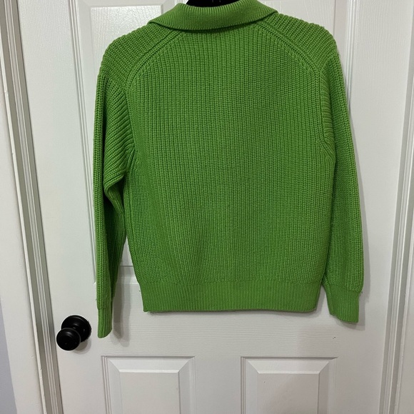 Aritzia Wilfred Claudette Cardigan collared merino wool in cucamelon green XXs - Picture 7 of 7